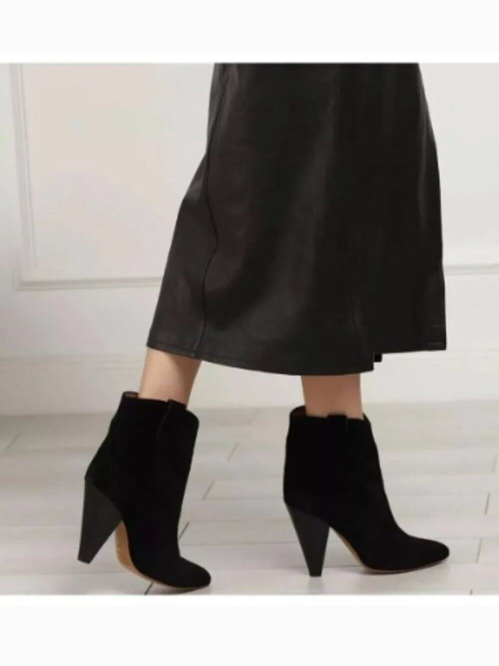 Isabel Marant Etoile Roxann Western Suede Ankle Boots Sz 38